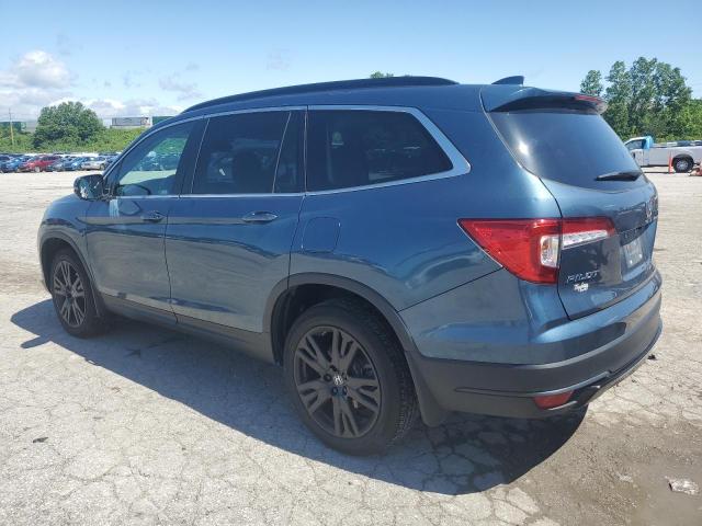 5FNYF6H26NB036939 - 2022 HONDA PILOT SE BLUE photo 2