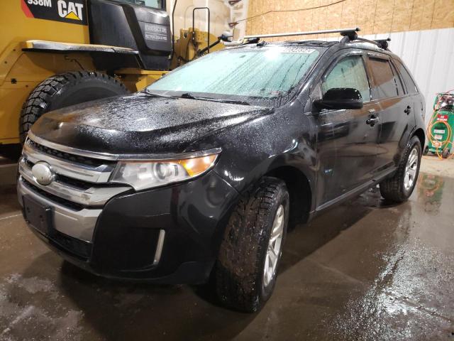 2FMDK4JC1EBA13949 - 2014 FORD EDGE SEL BLACK photo 1