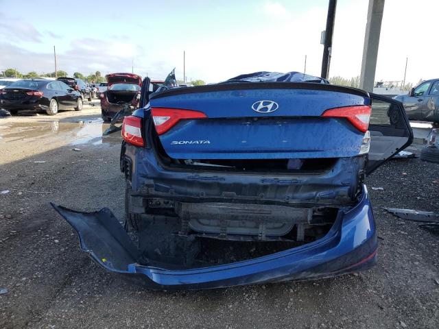 5NPE24AF3FH185361 - 2015 HYUNDAI SONATA SE BLUE photo 6