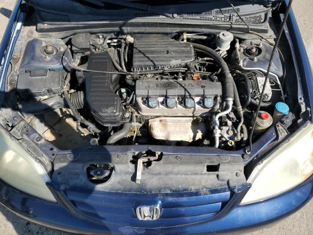 2HGES26782H570117 - 2002 HONDA CIVIC EX BLUE photo 11