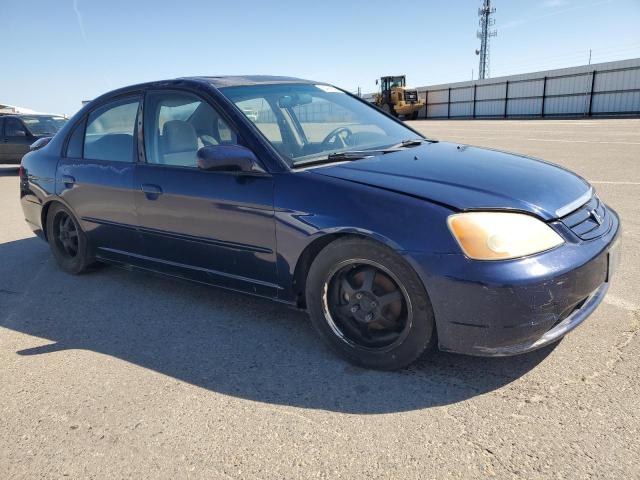 2HGES26782H570117 - 2002 HONDA CIVIC EX BLUE photo 4