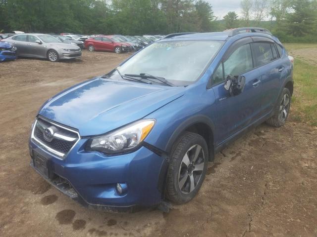 JF2GPBCC3EH315123 - 2014 SUBARU XV CROSSTR 2.0I HYBRID BLUE photo 1