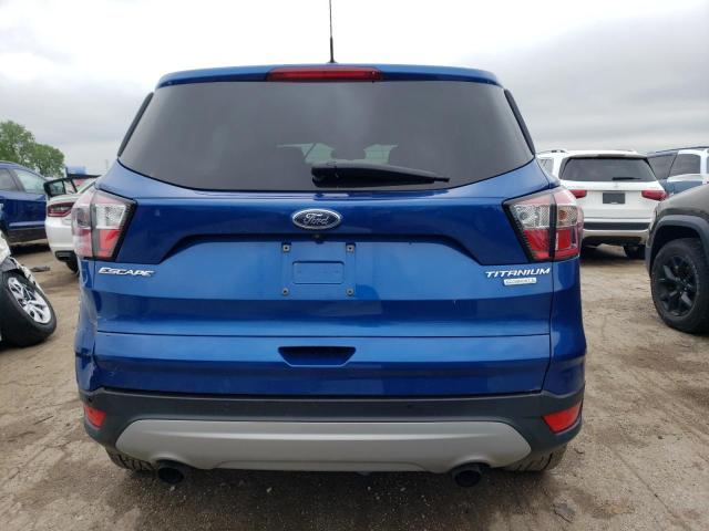 1FMCU0JD7HUD65343 - 2017 FORD ESCAPE TITANIUM BLUE photo 6