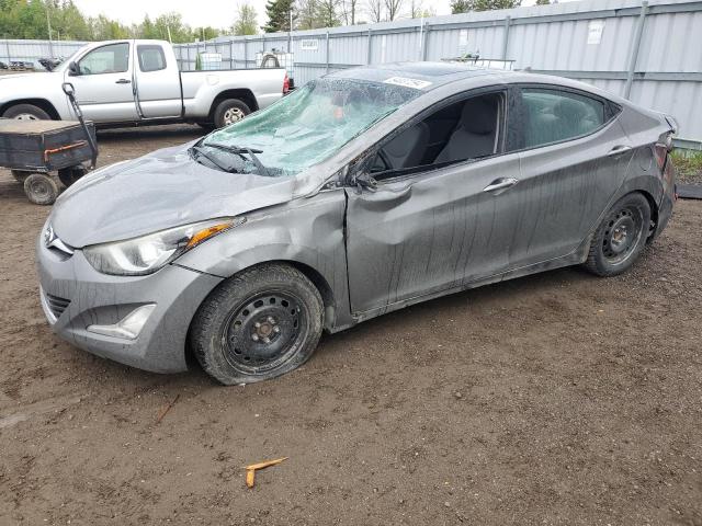 5NPDH4AEXEH462233 - 2014 HYUNDAI ELANTRA SE GRAY photo 1