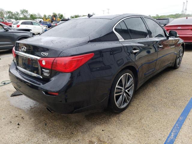 JN1BV7AR8FM397834 - 2015 INFINITI Q50 BASE BLACK photo 3