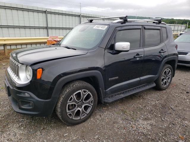 ZACCJBDB8HPF16212 - 2017 JEEP RENEGADE LIMITED BLACK photo 1