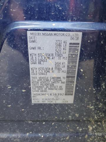 5N1DR2MN5JC656392 - 2018 NISSAN PATHFINDER S BLUE photo 13