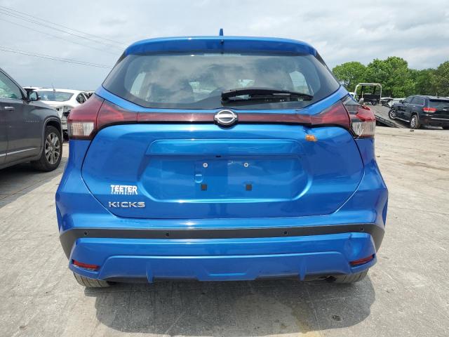 3N1CP5BV3NL500696 - 2022 NISSAN KICKS S BLUE photo 6