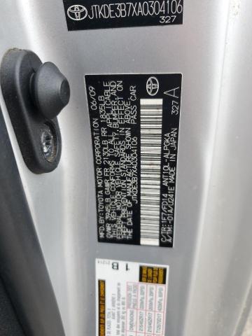 JTKDE3B7XA0304106 - 2010 TOYOTA SCION TC 银色 照片 12