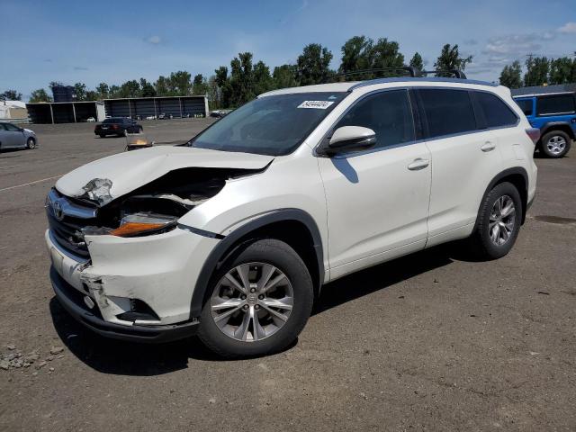 5TDJKRFHXFS094667 - 2015 TOYOTA HIGHLANDER XLE WHITE photo 1