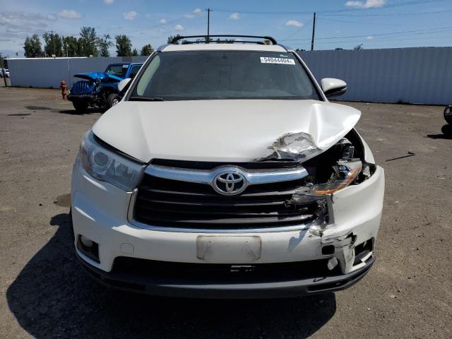 5TDJKRFHXFS094667 - 2015 TOYOTA HIGHLANDER XLE WHITE photo 5