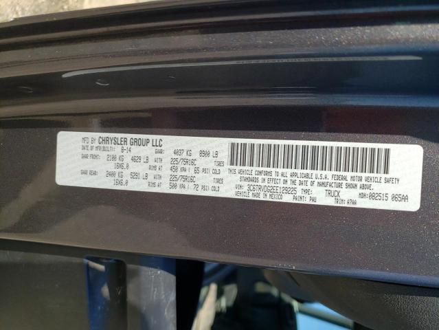 3C6TRVDG2EE129225 - 2014 RAM PROMASTER 2500 HIGH GRAY photo 13