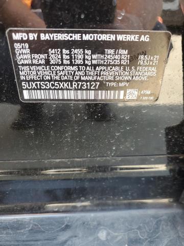 5UXTS3C5XKLR73127 - 2019 BMW X3 XDRIVEM40I Siyah fotoğraf 13