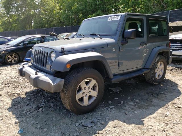 1C4AJWAG8FL676283 - 2015 JEEP WRANGLER SPORT GRAY photo 1