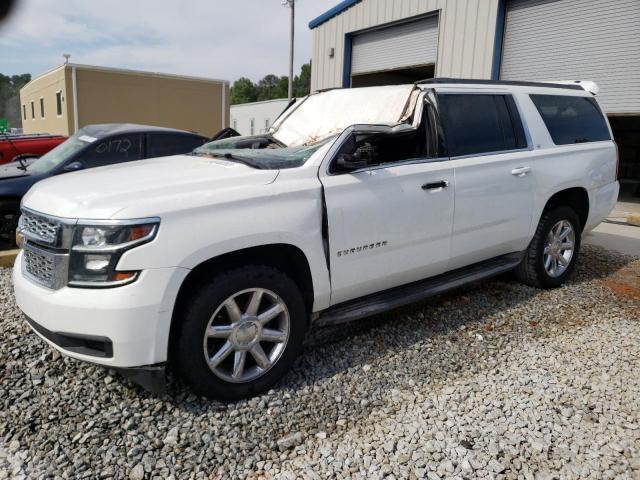 1GNSCJKC7FR581277 - 2015 CHEVROLET SUBURBAN C1500 LT WHITE photo 1