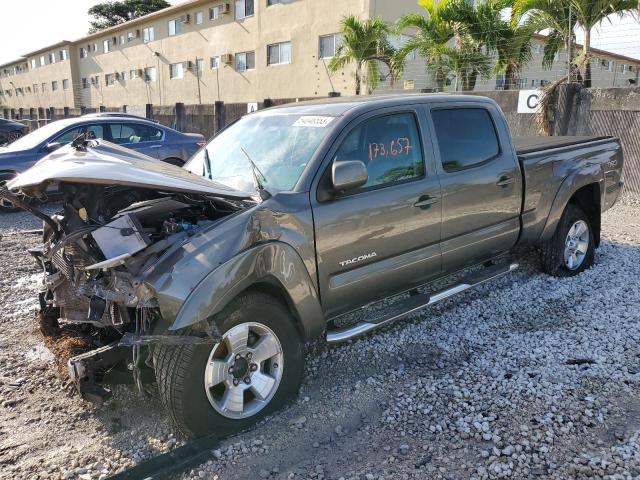 5TFMU4FN6BX002331 - 2011 TOYOTA TACOMA DOUBLE CAB LONG BED GRAY photo 1