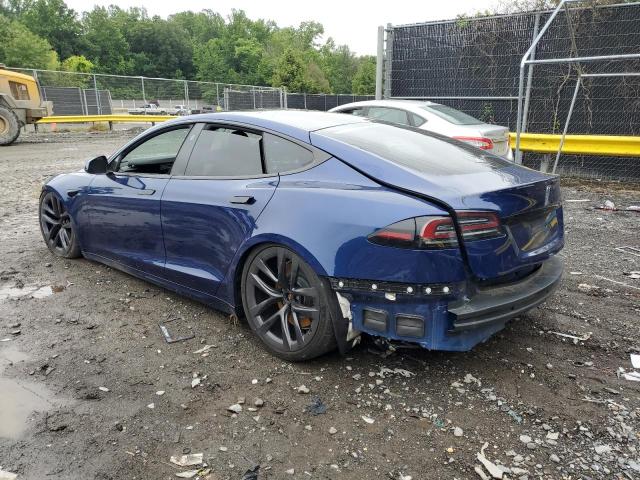 5YJSA1E61NF472340 - 2022 TESLA MODEL S Mavi foto 2