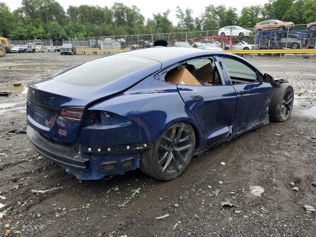 5YJSA1E61NF472340 - 2022 TESLA MODEL S Mavi foto 3