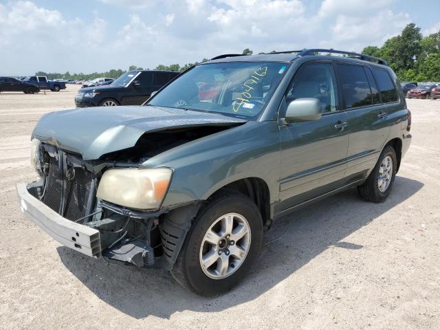 JTEDP21A240001118 - 2004 TOYOTA HIGHLANDER BASE GREEN photo 1