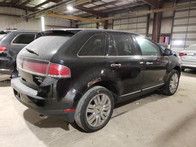 2LMDU88C48BJ01345 - 2008 LINCOLN MKX BLACK photo 3