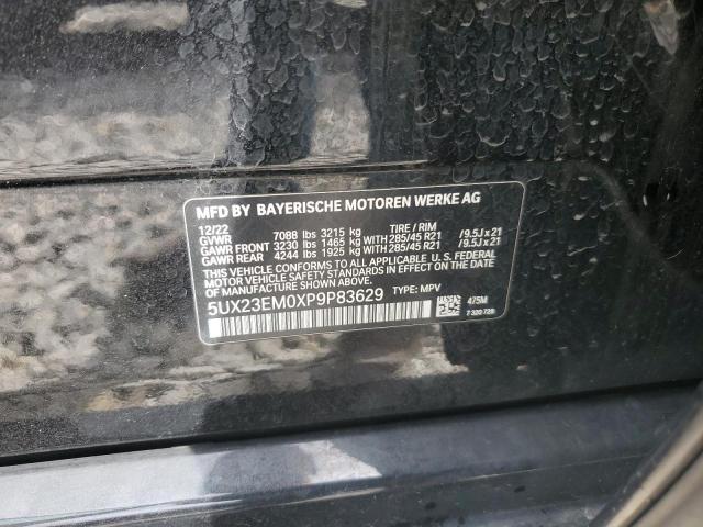 5UX23EM0XP9P83629 - 2023 BMW X7 XDRIVE40I BLACK photo 14