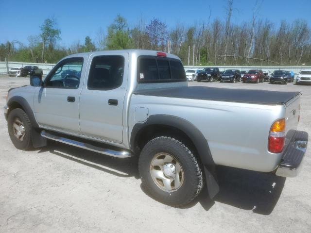 5TEGN92N42Z035642 - 2002 TOYOTA TACOMA DOUBLE CAB PRERUNNER SILVER photo 2