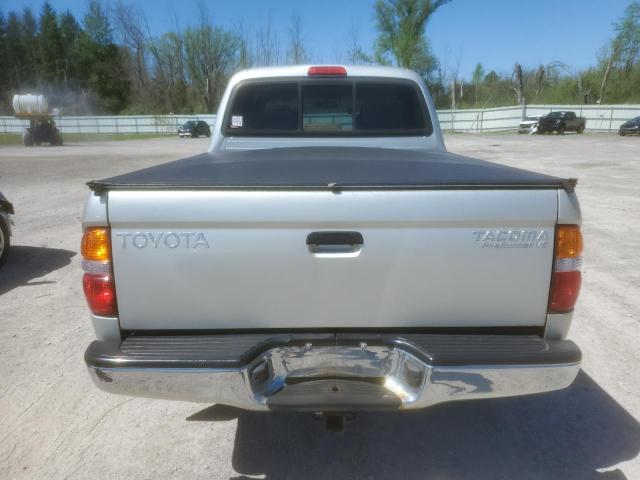 5TEGN92N42Z035642 - 2002 TOYOTA TACOMA DOUBLE CAB PRERUNNER SILVER photo 6