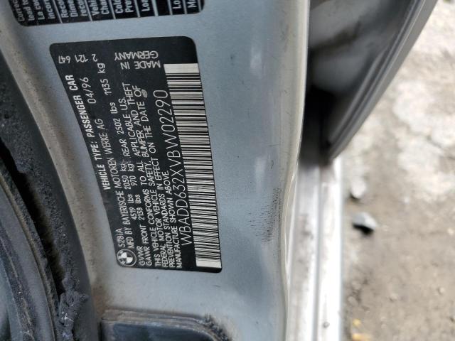 WBADD632XVBW02290 - 1997 BMW 528 I AUTOMATIC Сұр фото 12