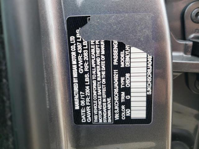 SJKCH5CR6JA049211 - 2018 INFINITI QX30 BASE GRAY photo 13