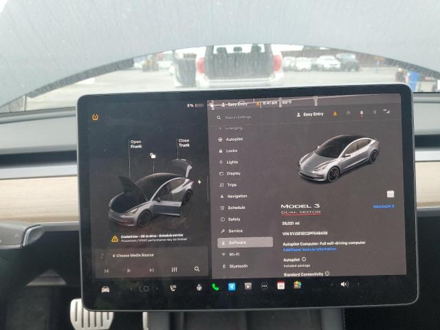 5YJ3E1EC2PF548438 - 2023 TESLA MODEL 3 灰色 照片 9