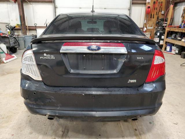 3FAHP0JG9AR289302 - 2010 FORD FUSION SEL BLACK photo 6