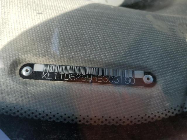 KL1TD62695B303190 - 2005 CHEVROLET AVEO BASE Mavi foto 12