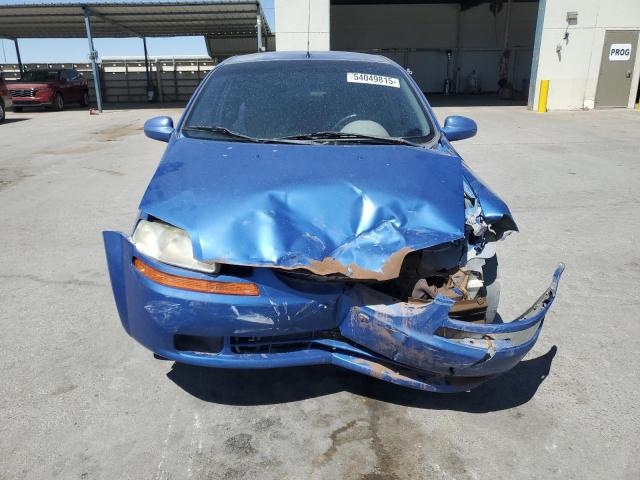 KL1TD62695B303190 - 2005 CHEVROLET AVEO BASE Mavi foto 5