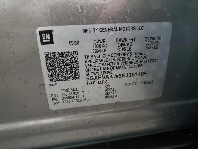 5GAEVAKW6KJ161465 - 2019 BUICK ENCLAVE ESSENCE ნაცრისფერი ფოტო 13