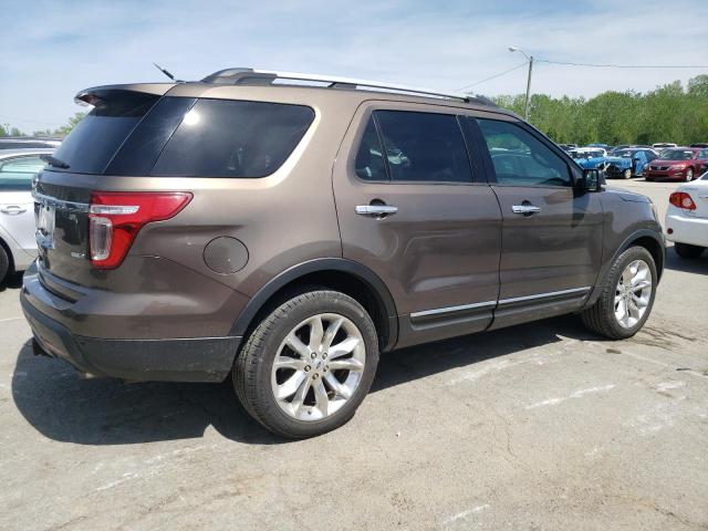 1FM5K8D82FGB17315 - 2015 FORD EXPLORER XLT ყავისფერი ფოტო 3
