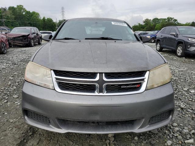 1C3CDZAB7CN290061 - 2012 DODGE AVENGER SE GRAY photo 5