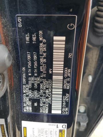 JTEMU5JR7M5906201 - 2021 TOYOTA 4RUNNER SR5/SR5 PREMIUM 黑色 照片 12