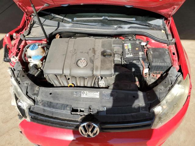 WVWDA7AJ8BW029048 - 2011 VOLKSWAGEN GOLF RED photo 11