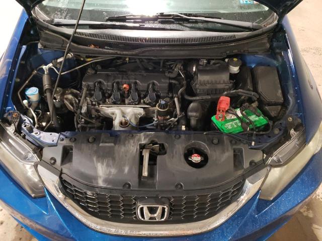 19XFB2F53FE270830 - 2015 HONDA CIVIC LX BLUE photo 11