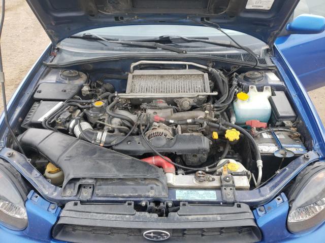 JF1GG29652G819065 - 2002 SUBARU IMPREZA WRX BLUE photo 11