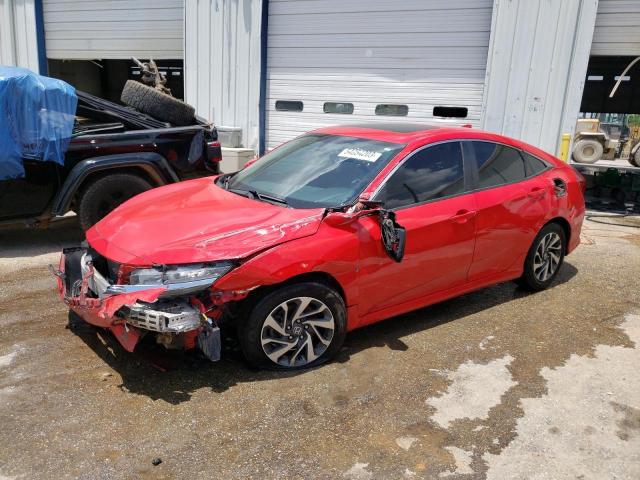 2HGFC2F74HH507140 - 2017 HONDA CIVIC EX RED photo 1