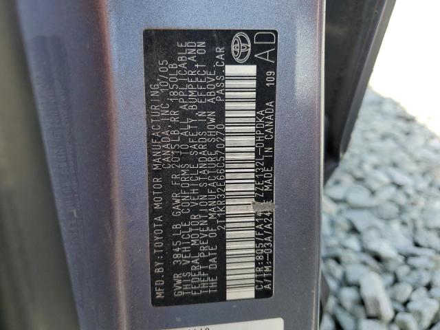 2T1KR32E66C570270 - 2006 TOYOTA COROLLA MA XR BLUE photo 12