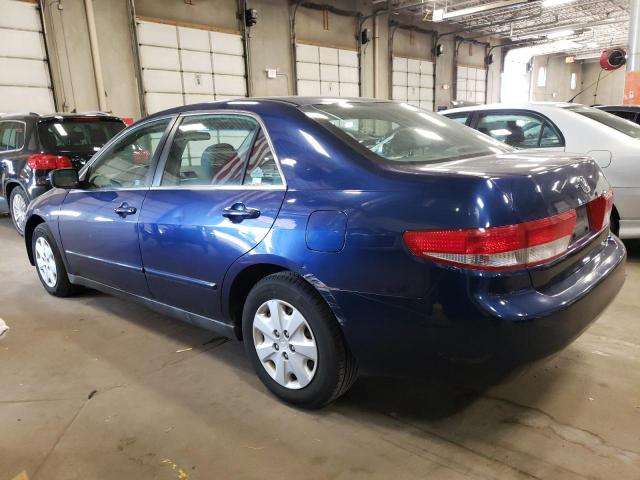 1HGCM56384A112482 - 2004 HONDA ACCORD LX BLUE photo 2