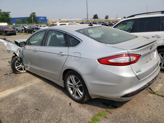 3FA6P0SU1GR300992 - 2016 FORD FUSION TITANIUM PHEV SILVER photo 2