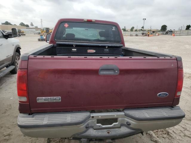 1FTSX21P06EA96543 - 2006 FORD F250 SUPER DUTY BURGUNDY photo 6