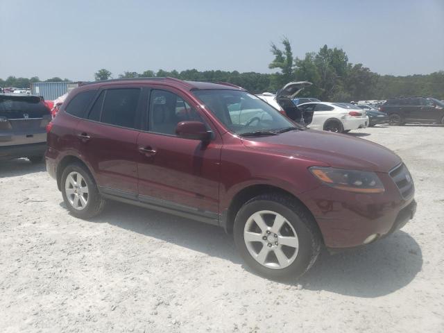 5NMSH13E28H196923 - 2008 HYUNDAI SANTA FE SE MAROON photo 4