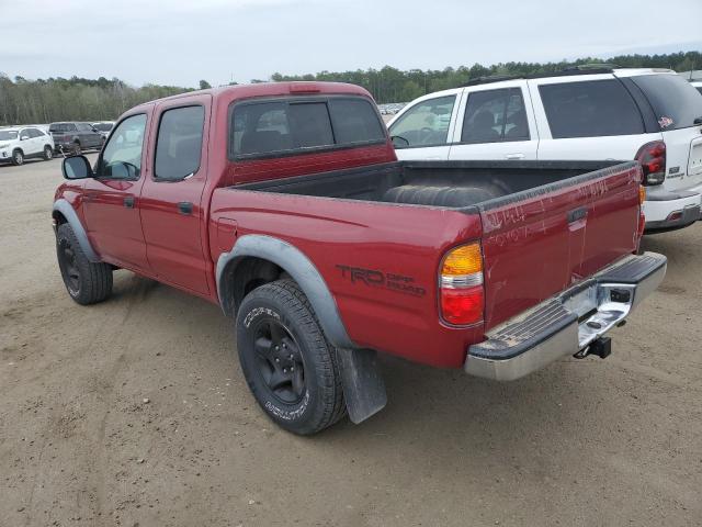 5TEGM92N43Z171967 - 2003 TOYOTA TACOMA DOUBLE CAB PRERUNNER RED photo 2