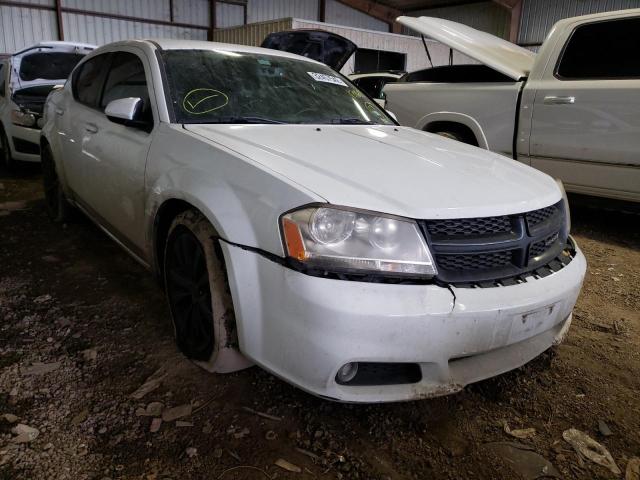 1C3CDZCG1EN139602 - 2014 DODGE AVENGER SXT WHITE photo 1