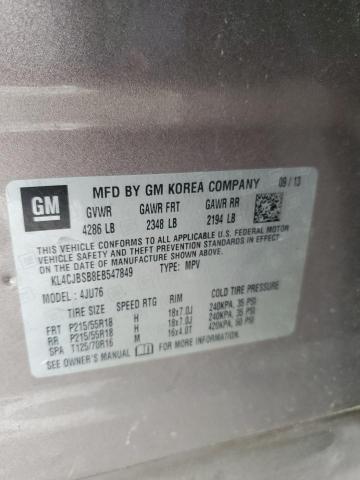 KL4CJBSB8EB547849 - 2014 BUICK ENCORE CONVENIENCE 棕色 照片 14