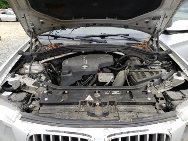 5UXWX9C54D0A15822 - 2013 BMW X3 XDRIVE28I SILVER photo 12